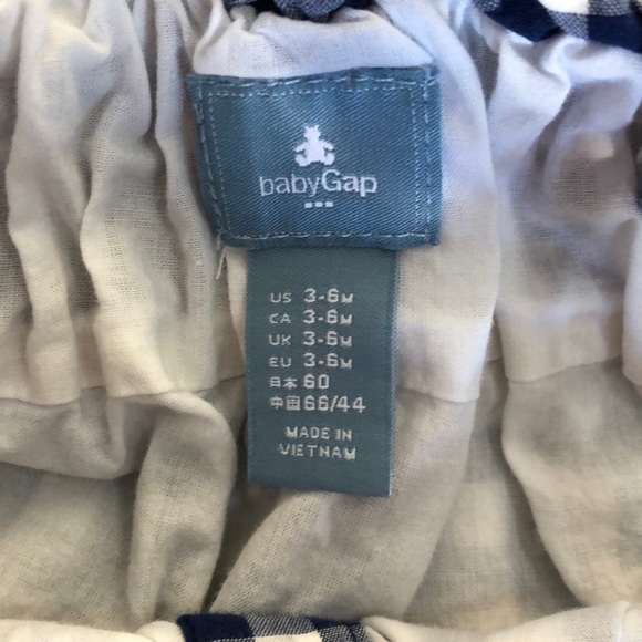 Baby Gap blue gingham One Piece - Picture 5 of 5